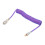 Cable de teclado USB-C a USB-A enrollado en nylon morado 10