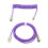 Cable de teclado USB-C a USB-A enrollado en nylon morado 16