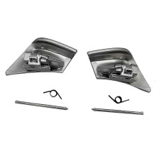 (As show, Bright Silver) 1Pair Front Seat Adjust Lock Backrest Handle Switch Chrome for Mercedes-Benz W204 W207 C204 A2079108