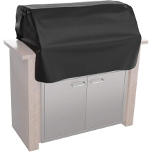 (As show, One size) Water Resistant Built-in Grill Cover, BBQ Grill Top Cover