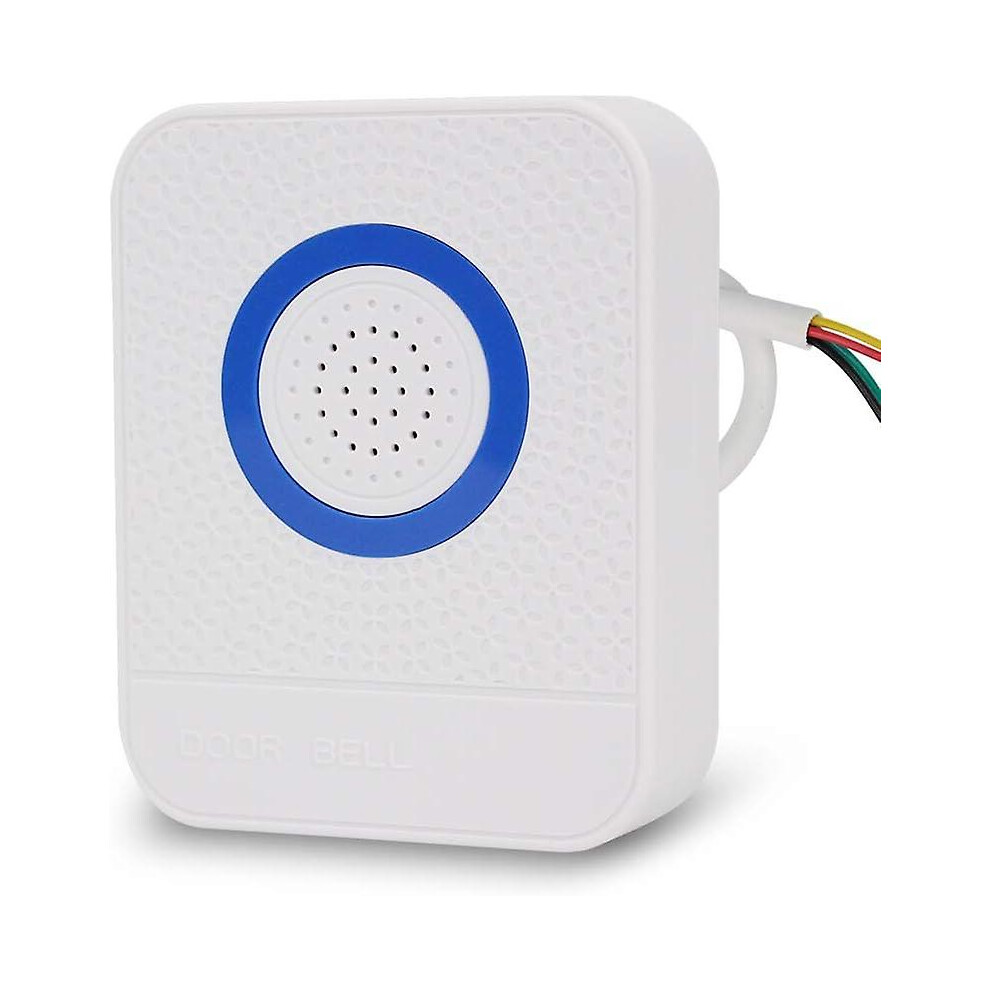 Kikidex (As Show, One Size) 12V Electronic Wired Doorbell Chime, 4-Wire Access Control System, Loud Ringtones Ding Dong