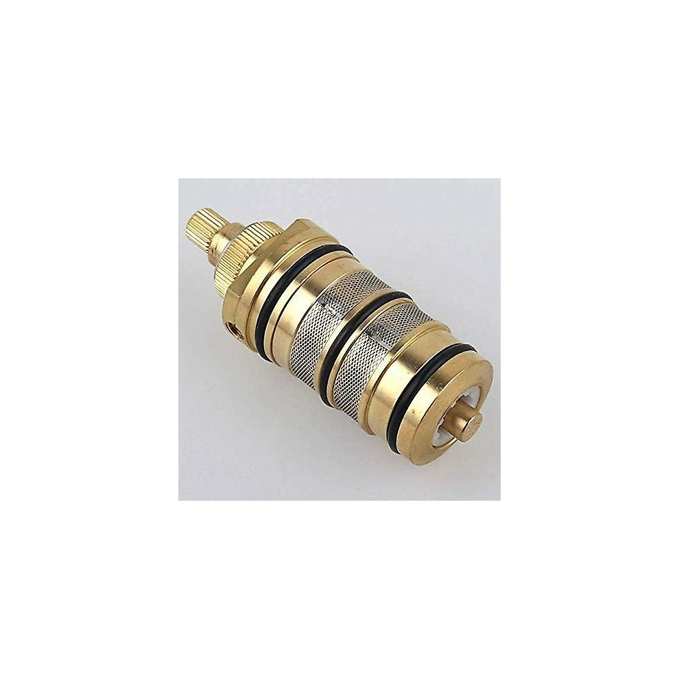 Kikidex (As Show, One Size) Thermostatic Cartridge And Brass Handle For Bath Shower For Mixer Tap Shower Bar Faucet Mixer Shower Mixer Cartridge Light