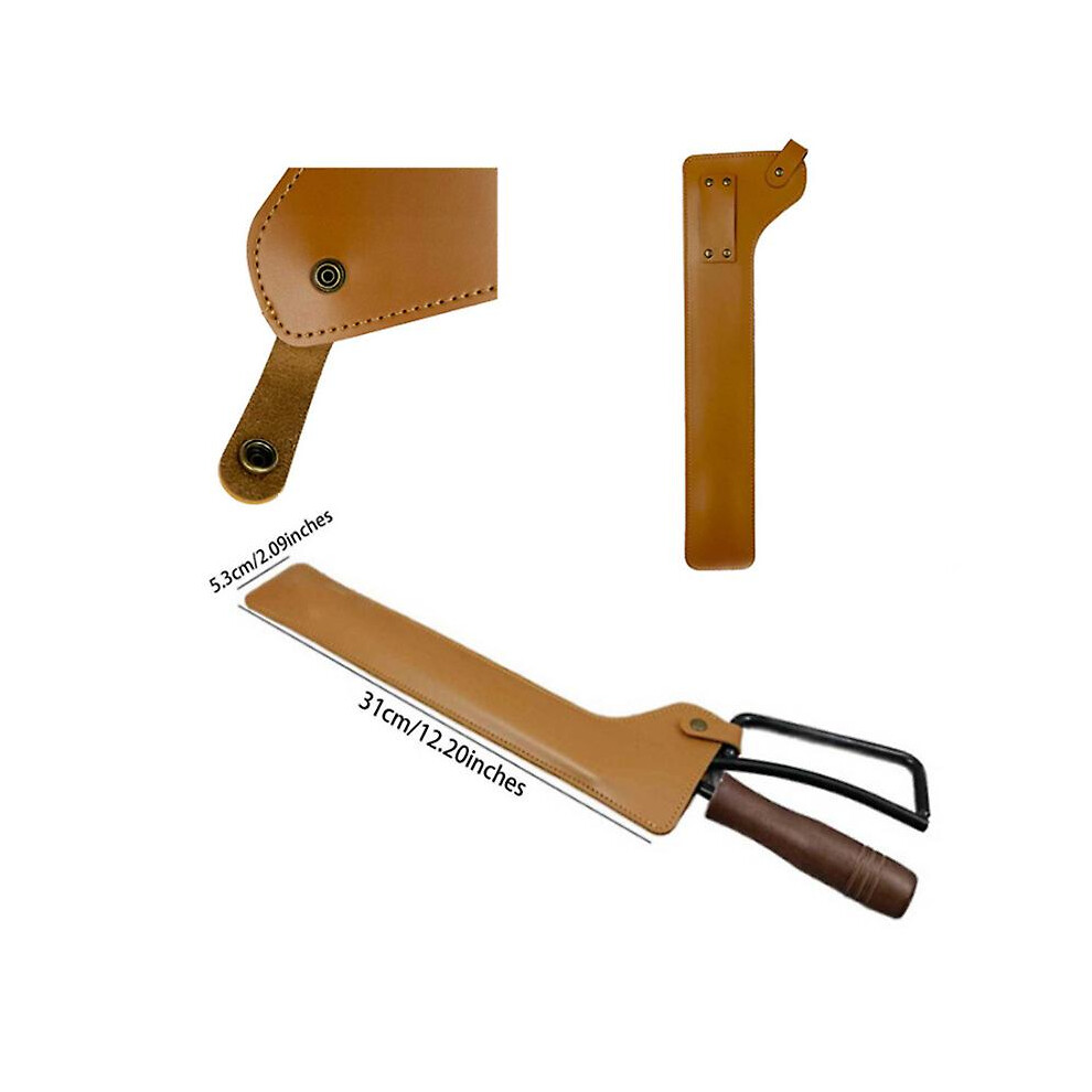 Kikidex (As Show, One Size) Fireplace Tools - Fits Firewood Chisels, Fireplace Tongs, Leather Case 31X9cm