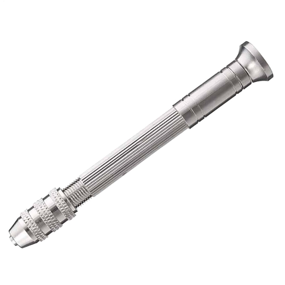 Mini Pin Drill Manual Rotary Tool 3.54In Hand Twist Bit Set Jewelry Detailing Wood Bracelet Crafting Lightweight Chuck 9105992832590