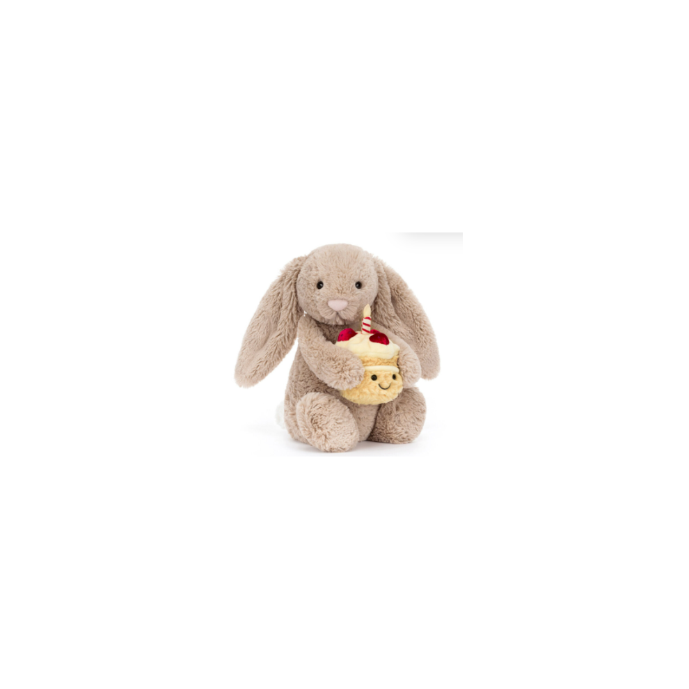 Jopeita Bashful Bunny Birthday Plush Toys, Birthday Gifts, Valentine's Day Gifts, Surprise Gifts Beige