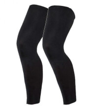 1 Pair Compression Leg Sleeves  Outdoor Basketball Full Length Leg Sleeves for Men, Women, Youth (black)