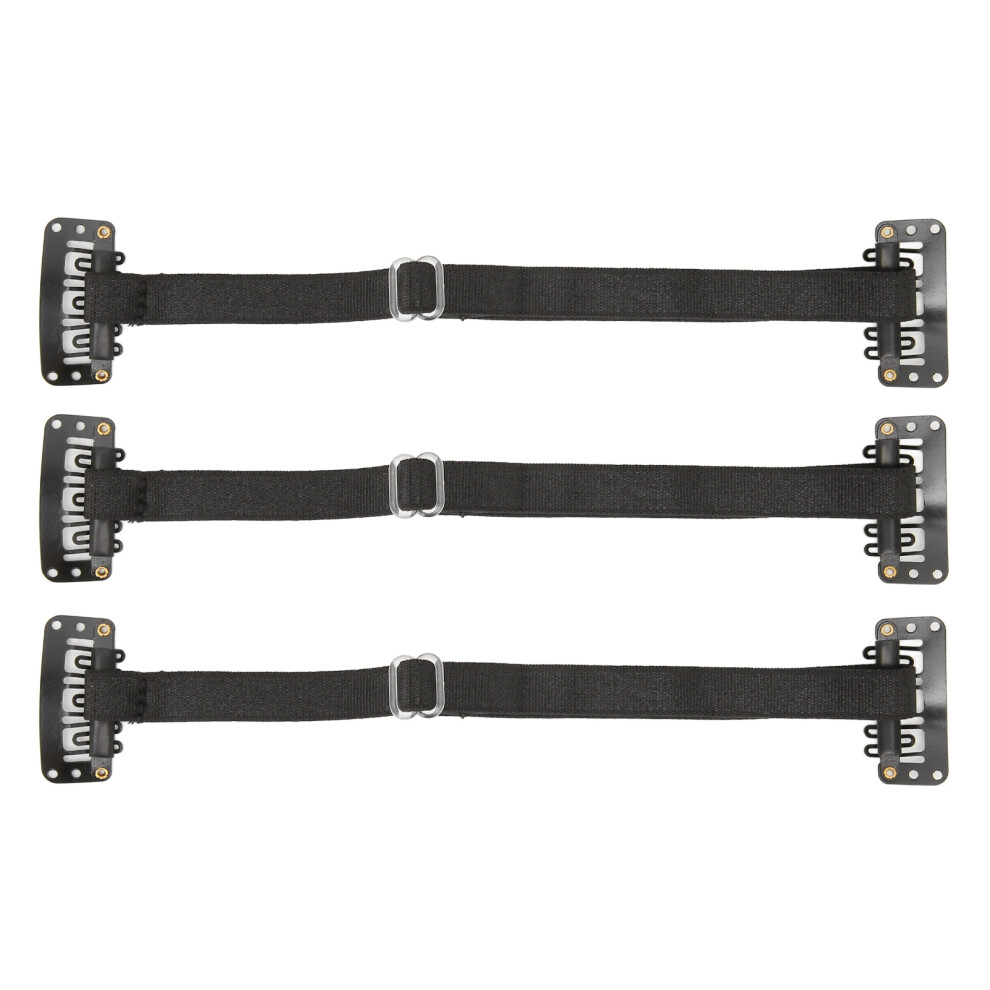 Slimming Elastic Face Tape Band 3 Pcs Stretching Strap with Clips