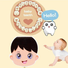 Holzene Babyzahn- und Lanugo-Box – 13,2x13,2x3 cm Baby Shower Geschenk