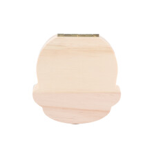 Holzene Baby-Zahndose - 13,2 cm x 13,2 cm x 3 cm Lanugo- und Zahnhalter