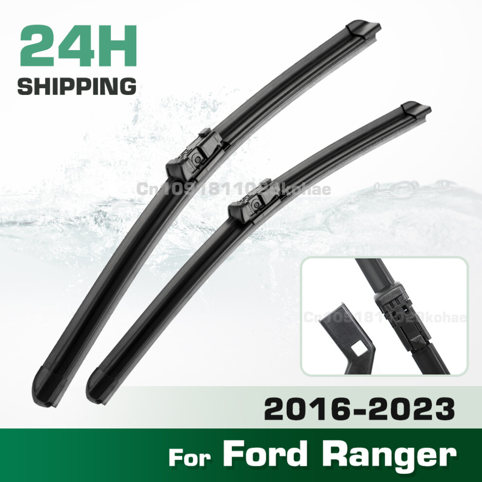(Left hand drive) Wiper LHD&RHD Front Wiper Blades Set For Ford Ranger 2016 - 2023 Windshield Windscreen Window Brush 24'' 15''-image-OPC-PMK8G5D-NEW