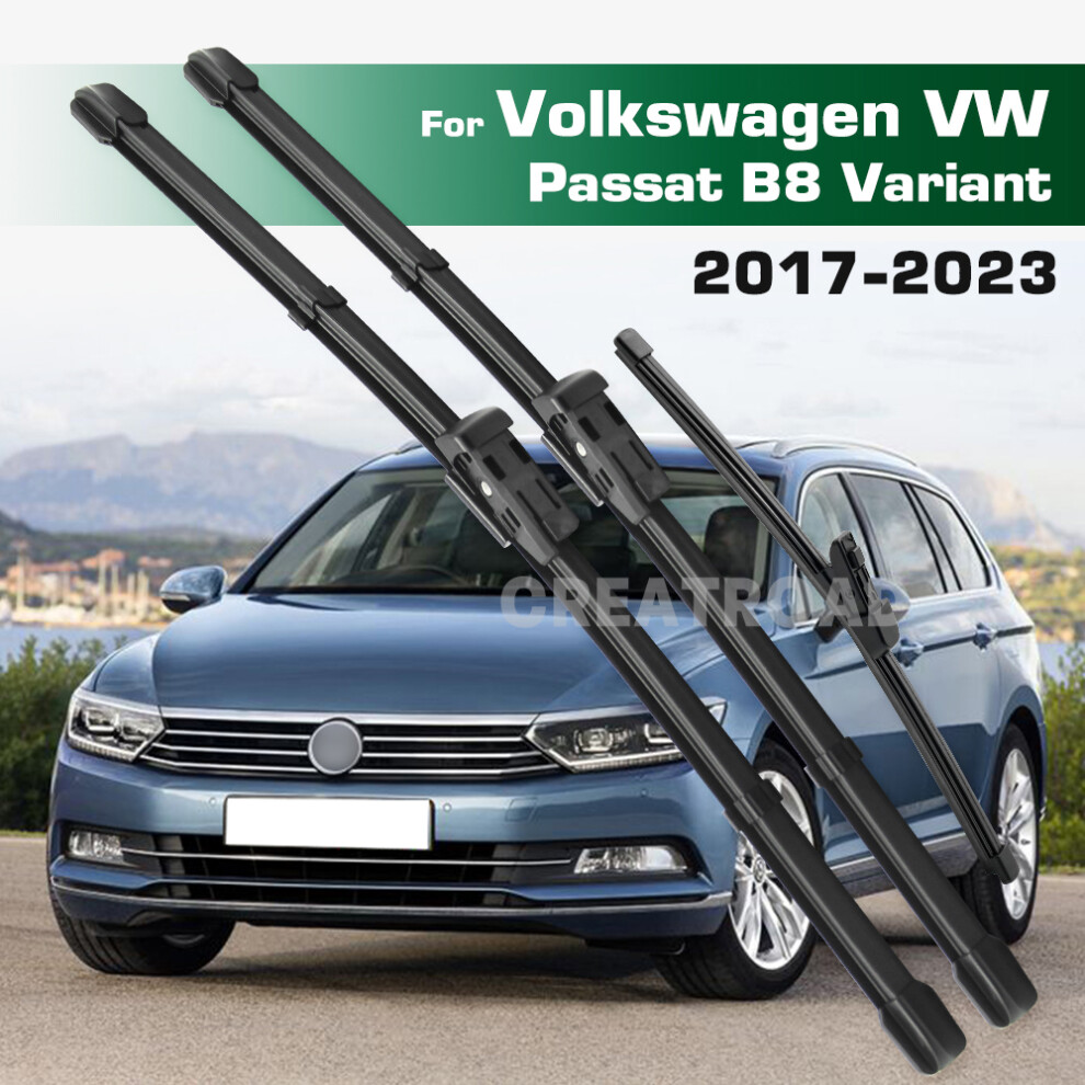(Left Hand Drive) Wiper Lhd&Rhd Front & Rear Wiper Blades Set For Vw Passat B8 Variant 2017 - 2023 Windshield Windscreen Window Brushes 6935159276997
