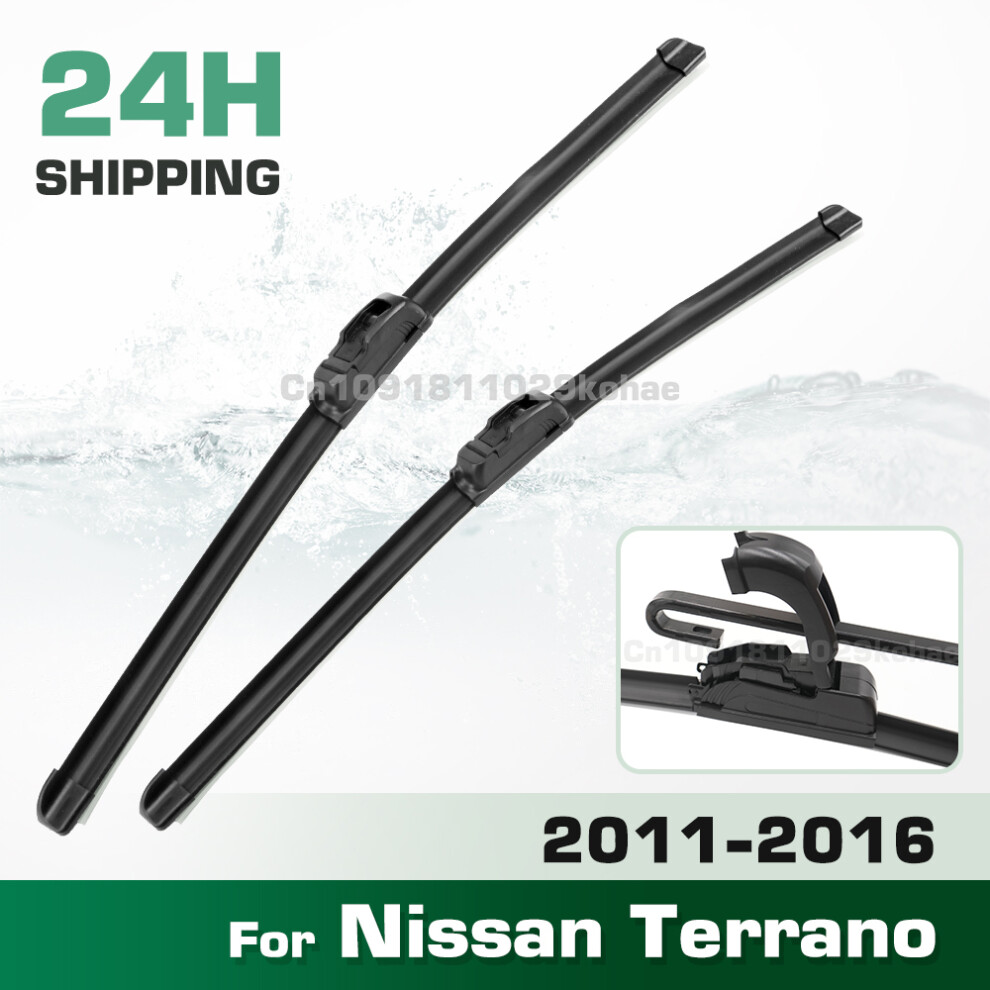 (2Pcs) Wiper Lhd&Rhd Front Wiper Blades Set For Nissan Terrano 2011 - 2016 Windshield Windscreen Window Brush 20" 20" 6935159271060