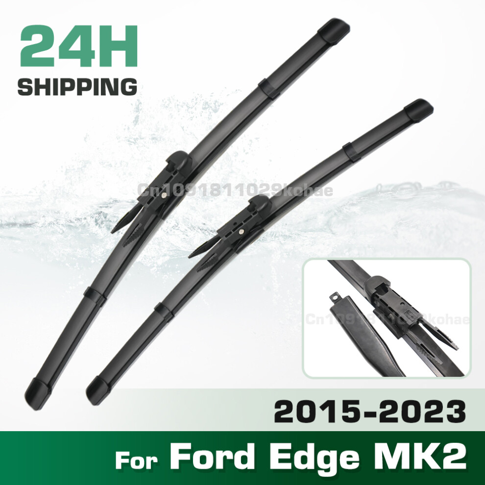 (2Pcs) Wiper Lhd&Rhd Front Wiper Blades Set For Ford Edge Mk2 2015 - 2023 Windshield Windscreen Window Brush 28'' 28'' 6935159271084