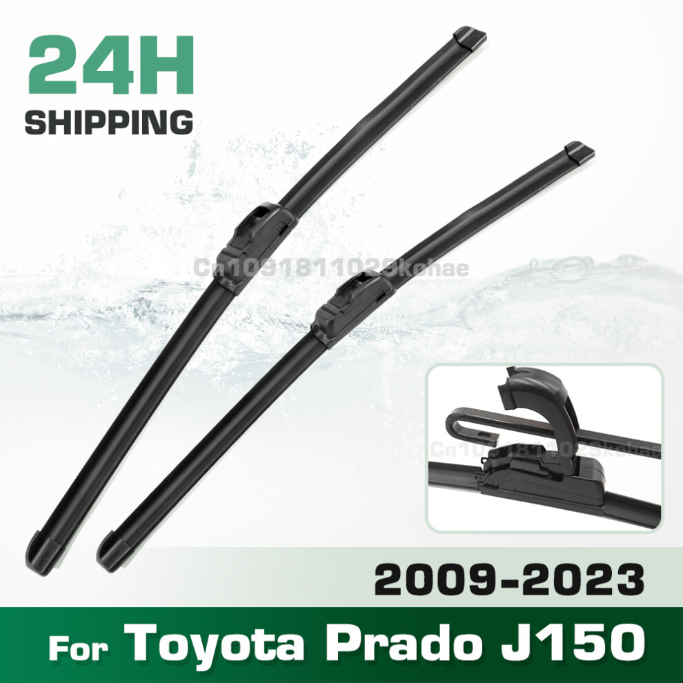 (2Pcs) Wiper Lhd&Rhd Front Wiper Blades Set For Toyota Prado J 150 J150 2009 - 2023 Windshield Windscreen Window 26" 20" 6935159270858