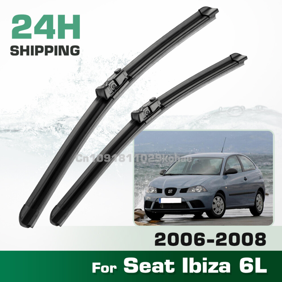 (Right hand drive-2006-2008-Seat Ibiza 6L) For Seat Ibiza 6L 2006-2008 2007 LHD&RHD Front Wiper Blades Windshield Windscreen Window Brush 21" 19"-image-OPC-PMK8GPT-NEW