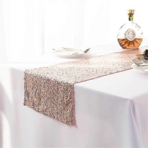 (100x150cm, rose gold) Table Runner "gold Sequin Tablecloth Table Tape"