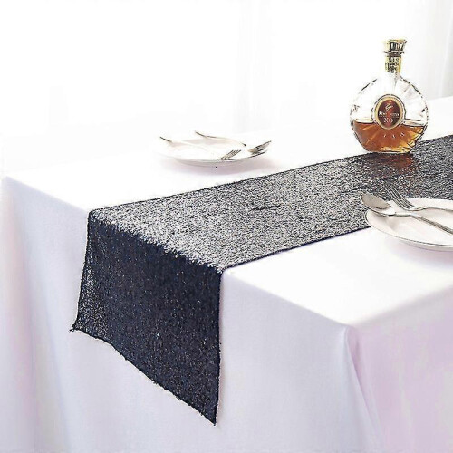 (100x150cm, Dark blue) Table Runner "gold Sequin Tablecloth Table Tape"