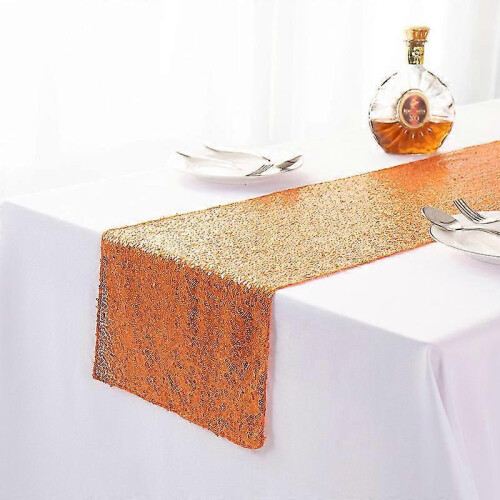 (30x300cm, orange yellow) Table Runner "gold Sequin Tablecloth Table Tape"