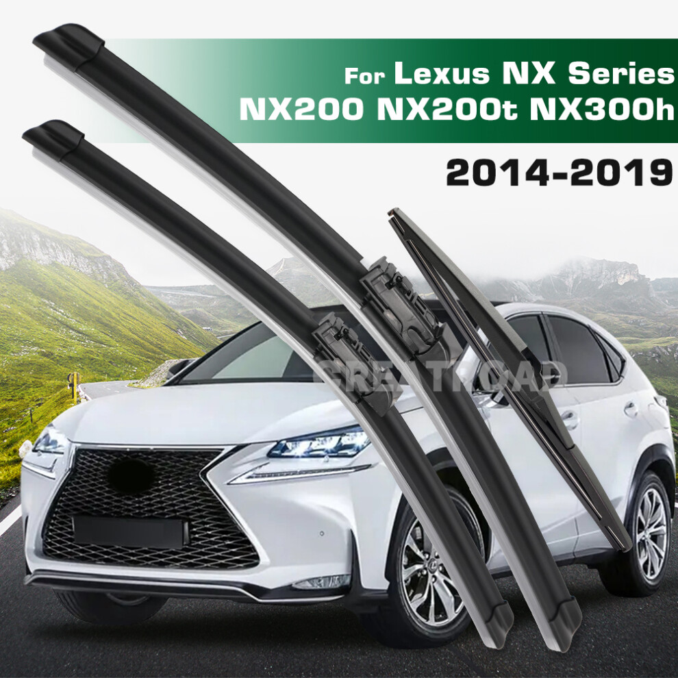 (Left Hand Drive) Wiper Lhd&Rhd Front & Rear Wiper Blades Set For Lexus Nx Series Nx200 Nx200t Nx300h 2014 - 2019 Windshield Windscreen 6935159270193