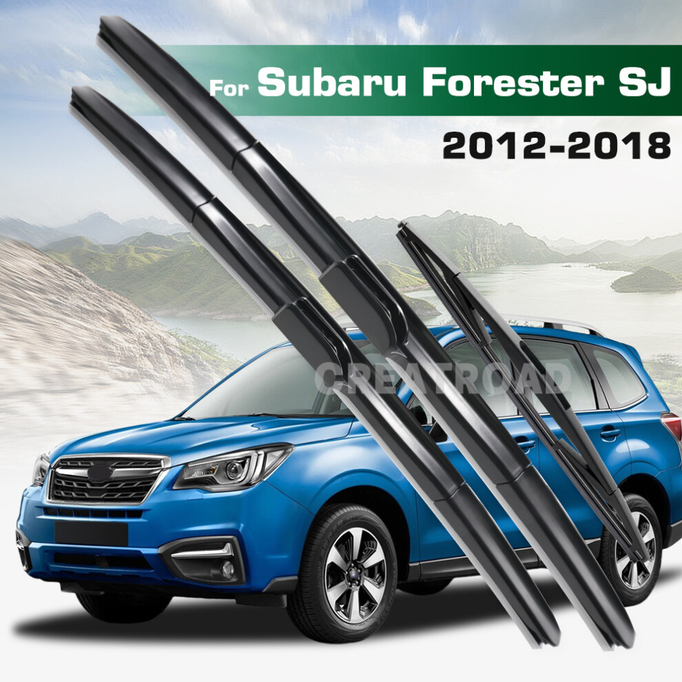 (Right Hand Drive) Wiper Lhd&Rhd Front & Rear Wiper Blades Set For Subaru Forester Sj 2012 - 2018 Windshield Windscreen Window Brushes 6935159270018