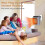 Ceramic Portable Heater with Remote Control, Timer Function, LED Screen, and Dual Heating Modes 4