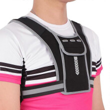 1 Pcs Universal Running Vest, Phone Holder with Adjustable Waistband, Elastic Running Backpack for Jogging Hiking Cycling