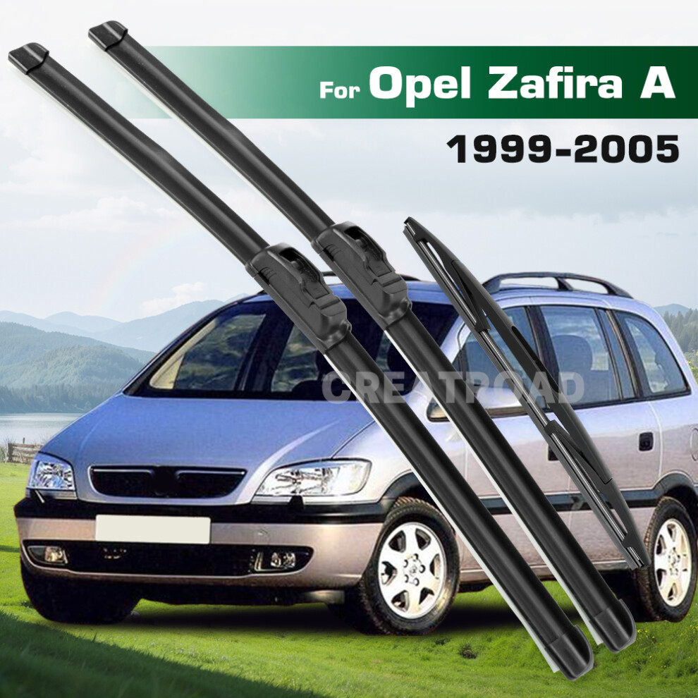 (3PCS) Wiper LHD&RHD Front & Rear Wiper Blades Set For Opel Zafira A 1999 - 2005 Windshield Windscreen Window Brushes-image-OPC-PMK8JWD-NEW