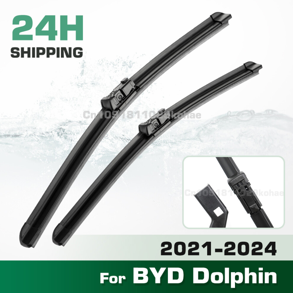 (Left Hand Drive) Wiper Lhd&Rhd Front Wiper Blades Set For Byd Dolphin 2021 - 2024 Windshield Windscreen Window Brush 24'' 16'' 6935159272654