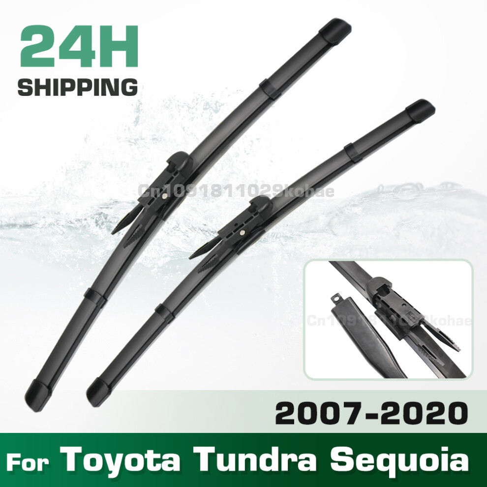 (Right Hand Drive) Wiper Lhd&Rhd Front Wiper Blades Set For Toyota Tundra Sequoia 2007 - 2020 Windshield Windscreen Window 26" 23" 6935159272616