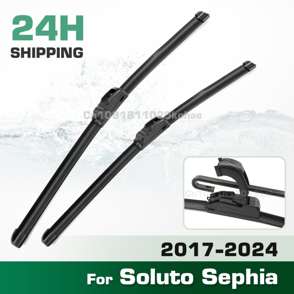(2Pcs) Wiper Lhd&Rhd Front Wiper Blades Set For Kia Pegas Soluto Sephia 2017 - 2024 Windshield Windscreen Window 26" 14" 6935159272470