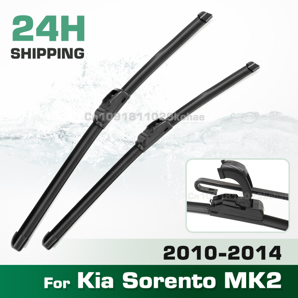 (2Pcs) Wiper Lhd&Rhd Front Wiper Blades Set For Kia Sorento Mk2 2010 - 2014 Windshield Windscreen Window Brush 24" 20" 6935159272272