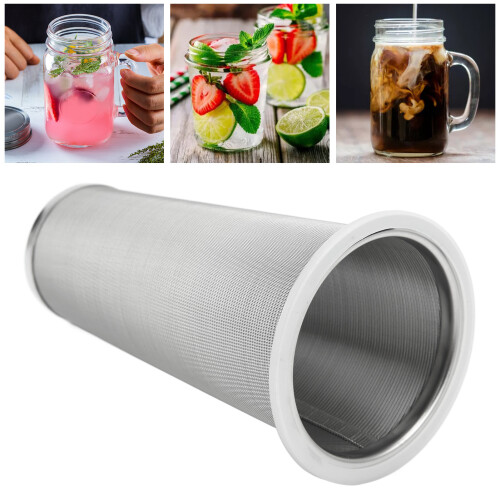 Versatile 304 Stainless Steel Cold Brew Coffee Filter Cone 8x15cm 2
