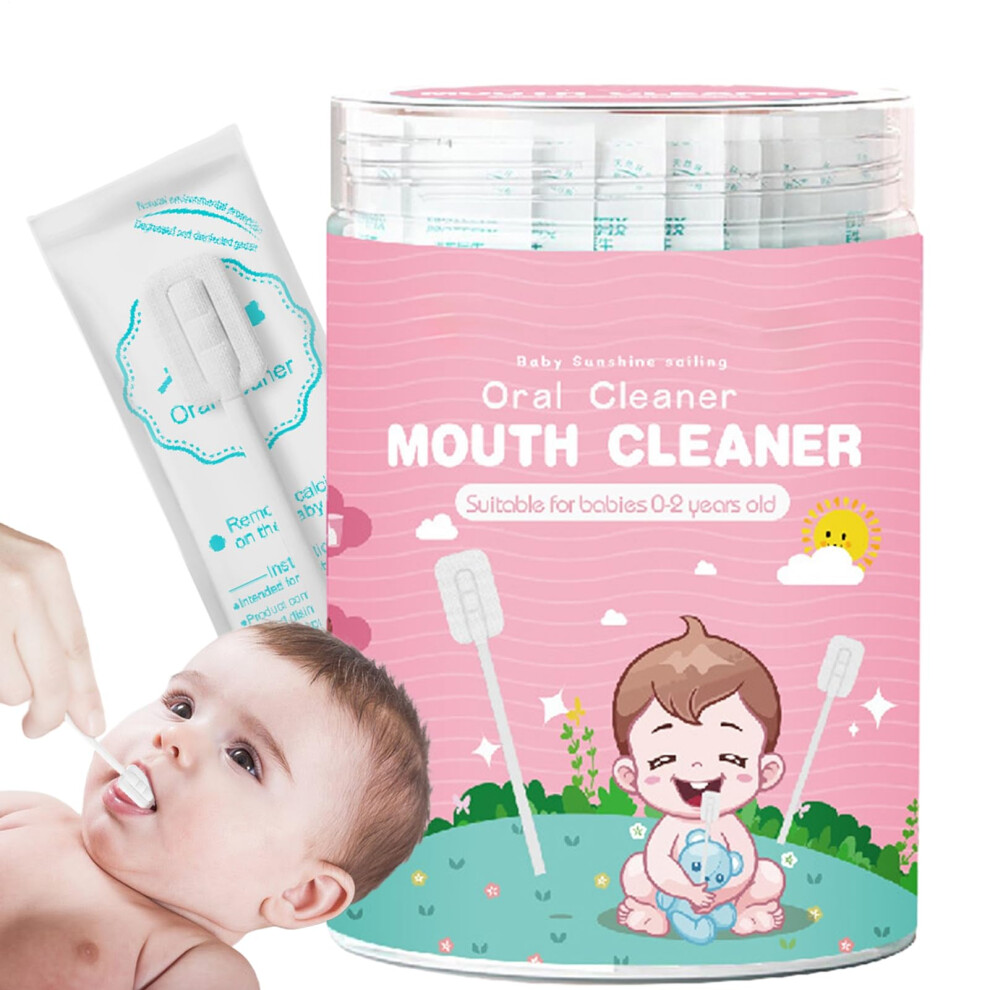 Baby Tongue Cleaner - Soft Cleaning Stick, Flexible Gentle Gauze Tongue Cleaner, Portable Gum and Teeth Cleaner