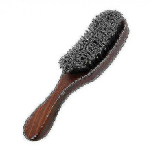 Boar Bristle Hair Brush, Curve Wave Brush, Soft Paddle Hair Brush for Women, Natural Wave Hair Brush(brown)