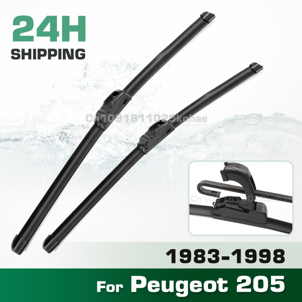(2Pcs) Wiper Lhd&Rhd Front Wiper Blades Set For Peugeot 205 1983 - 1998 Windshield Windscreen Window Brush 18" 18" 6935159271930