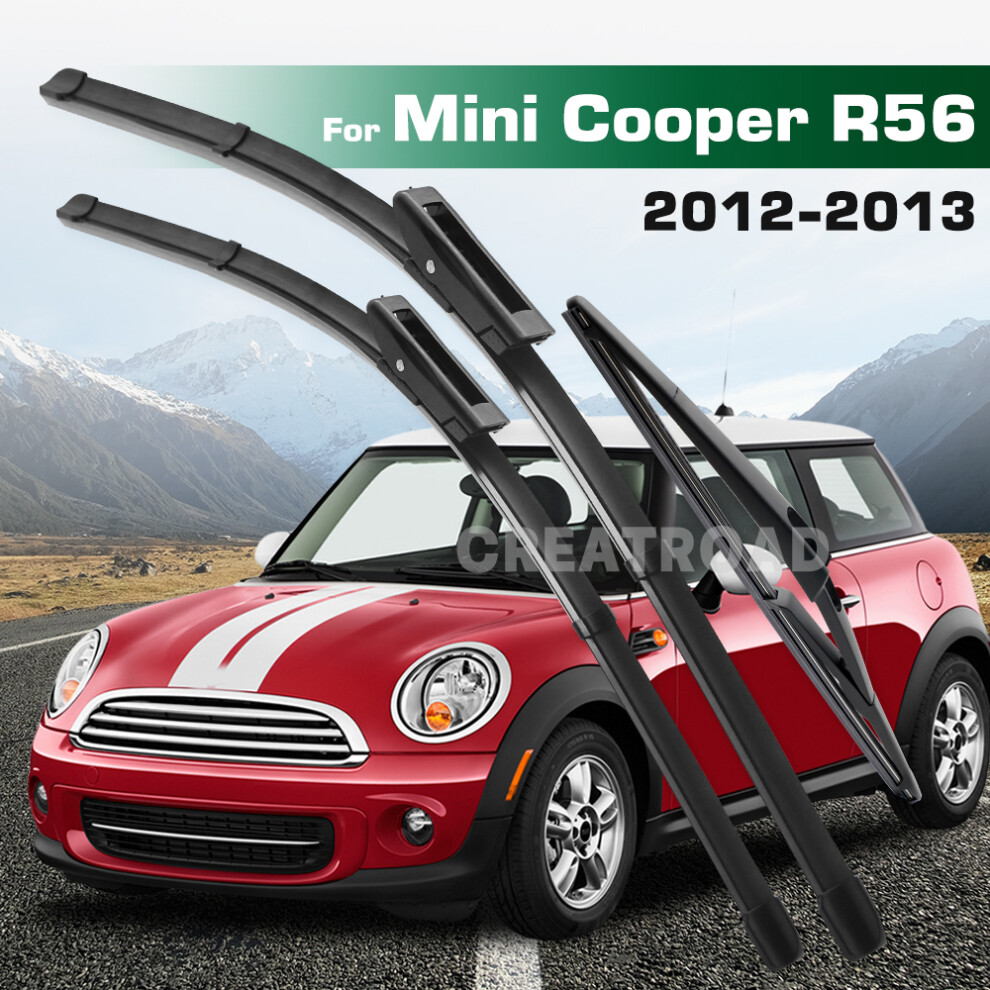 (Right Hand Drive) Wiper Lhd&Rhd Front & Rear Wiper Blades Set For Mini Cooper R56 Hatch 2012 - 2013 Windshield Windscreen Window Brushes 6935159271923