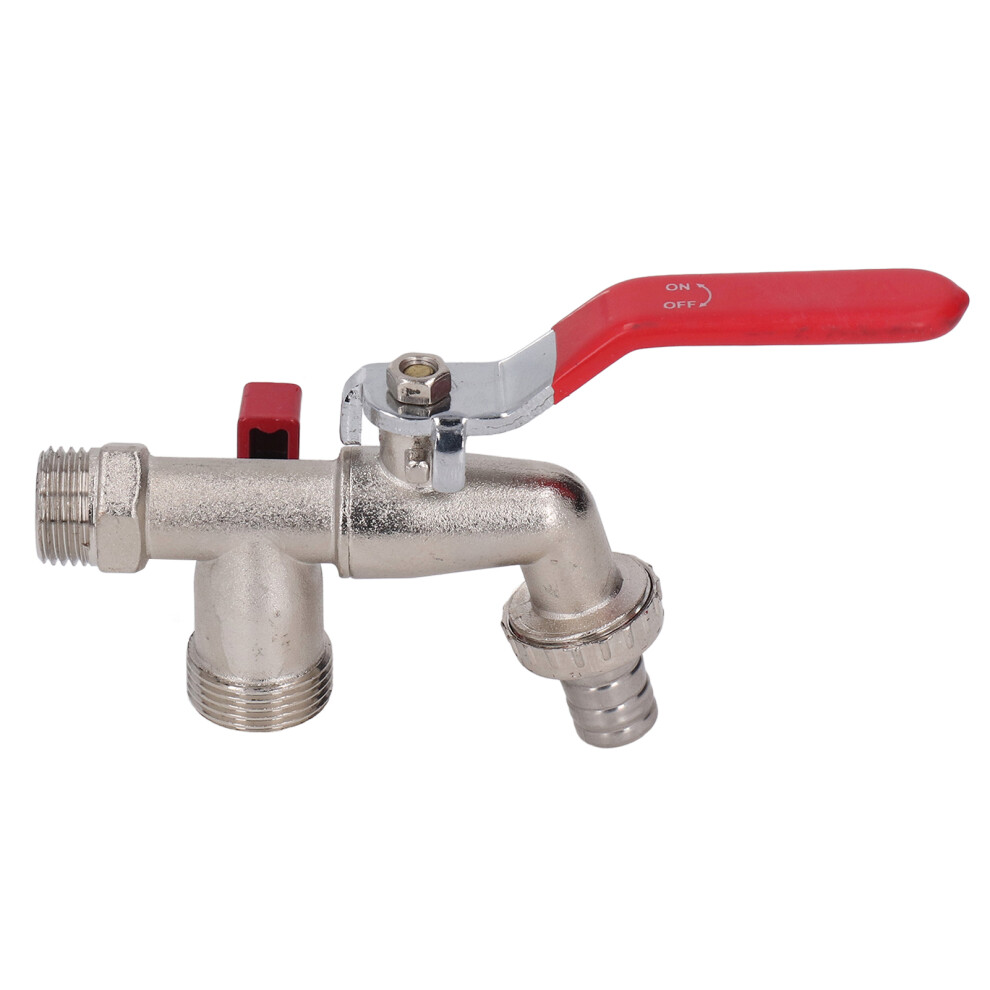 Durable Zinc Alloy Double Valve Faucet For Garden & Washing Machines 9341356846425