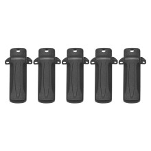 5 Stück schwarze Plastik-Radiogürtelclips kompatibel mit TK3207 TK2207 G