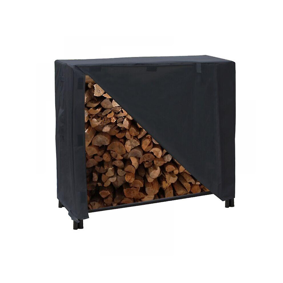 Kikidex (As Show, One Size) Firewood Frame Cover, Waterproof 420D Oxford Cover (Wooden Frame Not Included)
