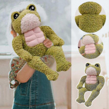 Muscle Plush Toy Imitation Doll Children Sleeping In Bed Birthday Gift