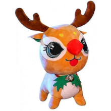 Christmas Soft Plush Stuffed Animal Toys Reindeer Winter Holiday Party Decorations for Home Living Room13.7in-1 Hy