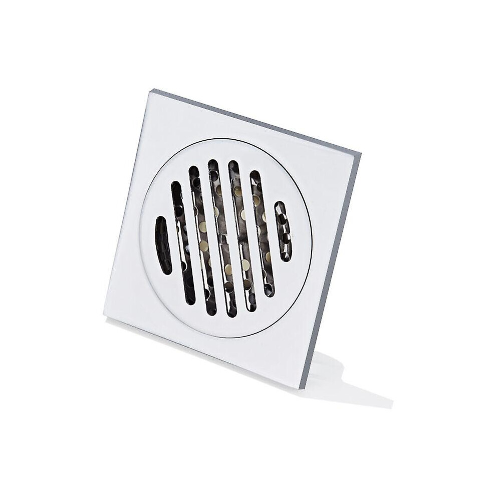 Kikidex (As Show, One Size) Shower Grate Anti Hair Floor Drain In Thick Stainless Steel Square Drain 100 * 100Mm