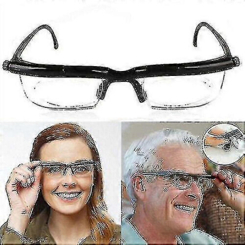 Adjustable Eye Glasses Dial Vision Variable Focus Eyewear Distance Reading Xinmu