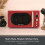Hamilton Beach Microwave, Retro Collection by Hamilton Beach, 20L, Red 3