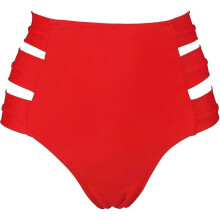 Women's High Waist Side Straps Bikini Bottom Scrunch Butt Ruched Brief