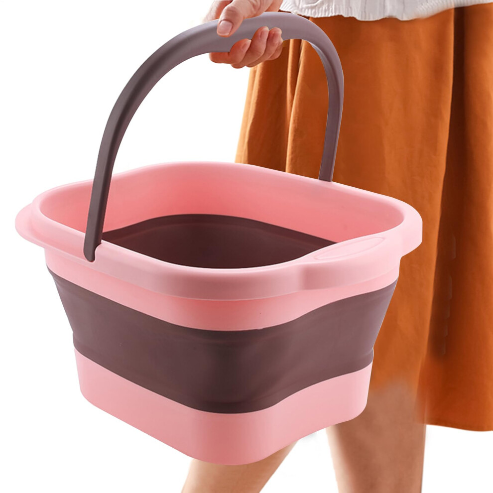 Pink/Purple Foot Bath Soak Tub Pedicure Tub For Soaking Feet With Massaging Points And Washing Bucket