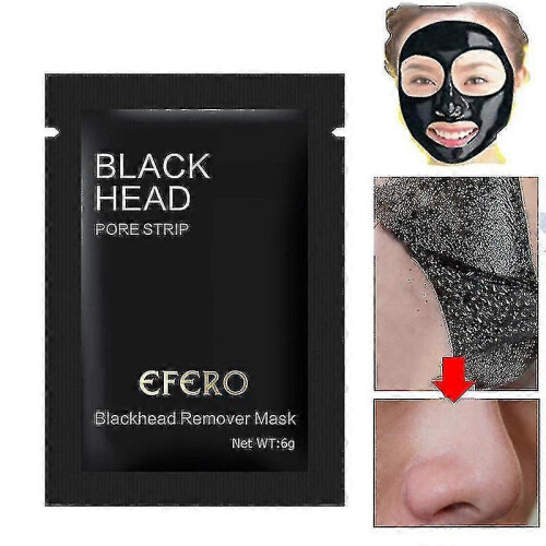 Bamboo Charcoal Blackhead Peeling Mask Pack, 5 Pieces