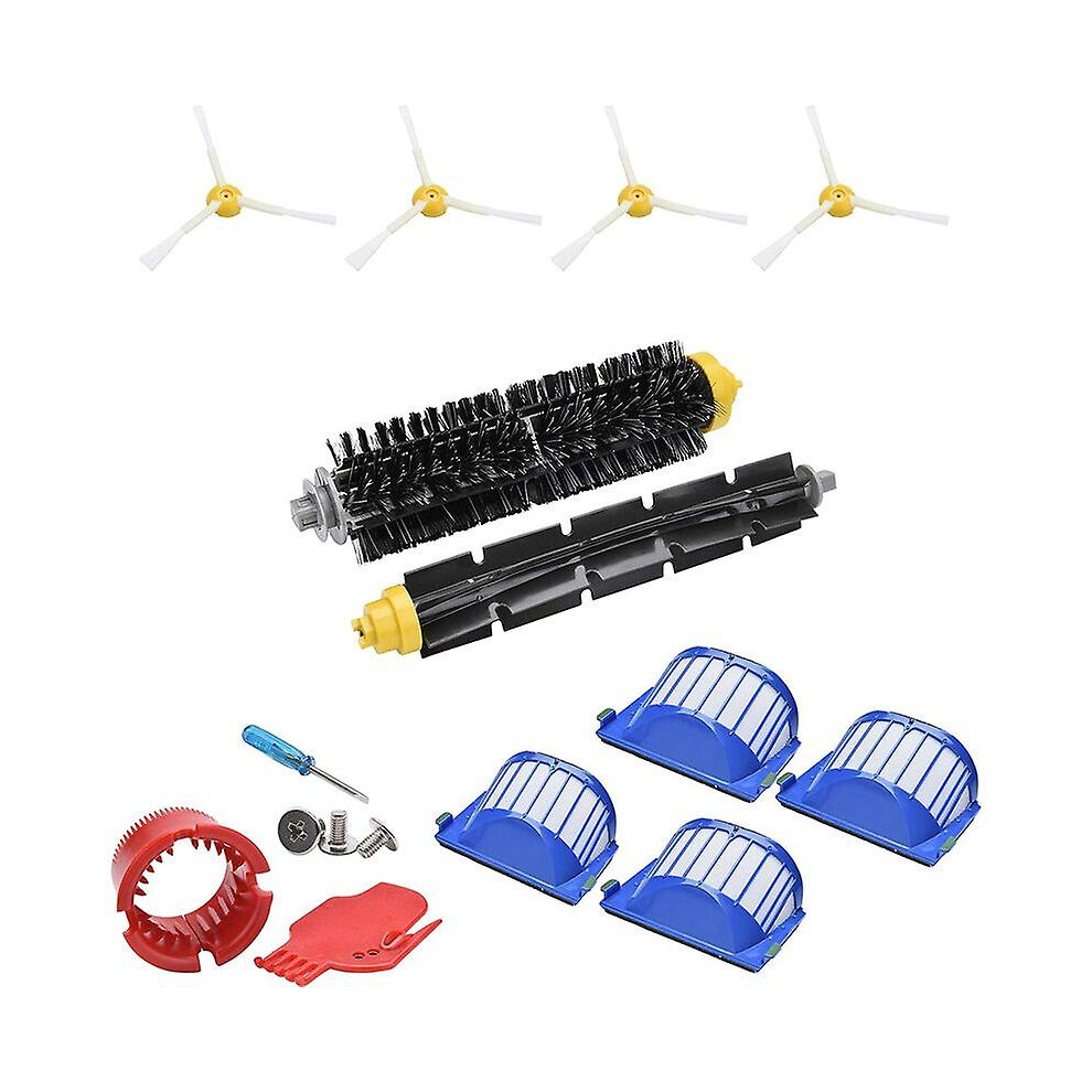 Kikidex (As Show, One Size) Accessories Replacement Kit For Irobot Roomba 675 676 677 655 Filter Side Brush Roller Mop Roomba Broom Spare Parts