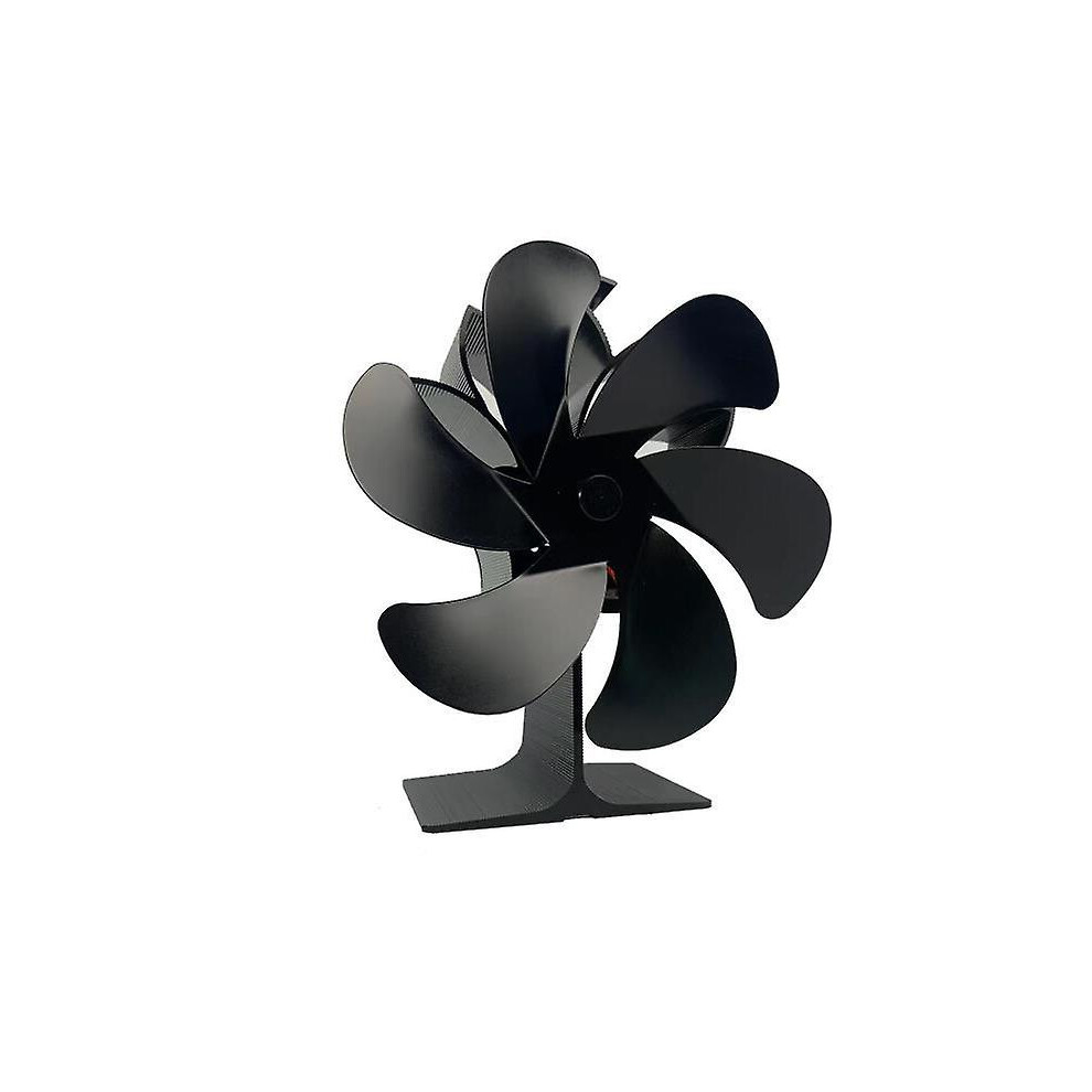 Kikidex (As Show, One Size) Wood Stove Fan - 6 Blade Quiet And Eco-Friendly - Quiet Fan For Wood Stoves/Fireplaces 165 195Mm
