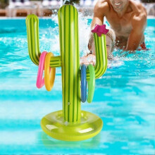 Universal Pool Interactive Toy Creative Elastic Inflatable Cross Ferrule Toy Lovely Inflatable Cactus Toy for Entertainment